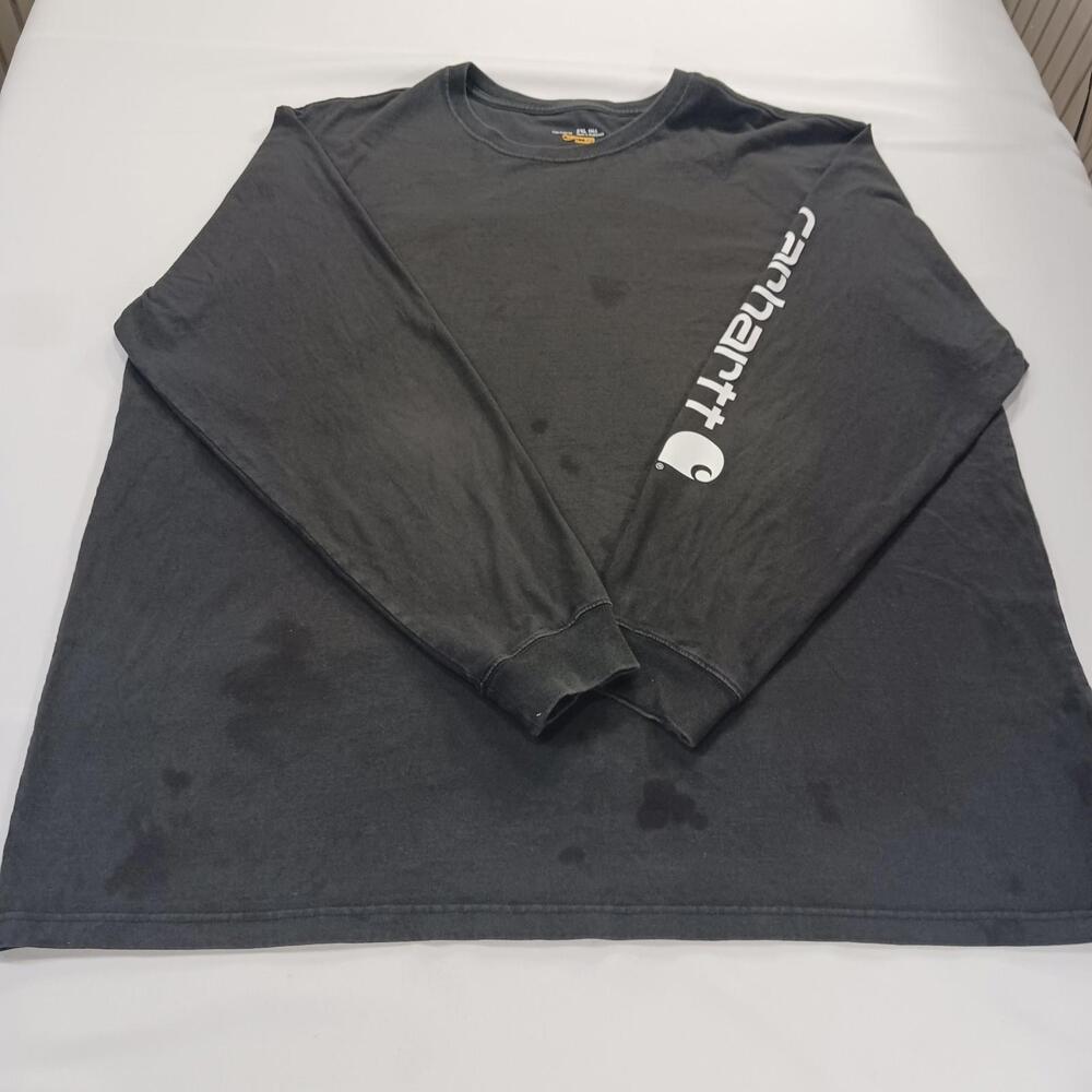 Carhartt K231 BLK Original Fit Men's Graphic Logo Long Sleeve T-Shirt 3XL Tall
